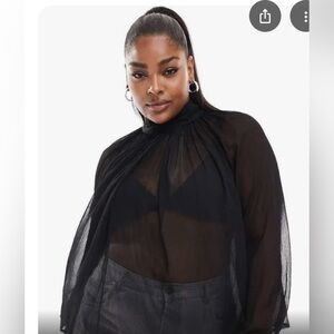 High neck Asos top